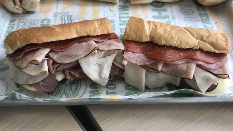 Subway The Beast sub sandwich