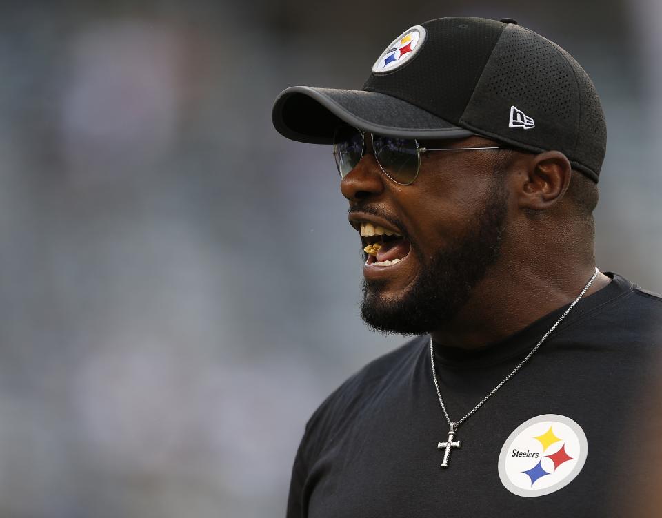 Mike Tomlin is 2-6 against the Patriots as head coach of the Steelers. The last Pittsburgh victory against New England was in 2011. (Getty Images)