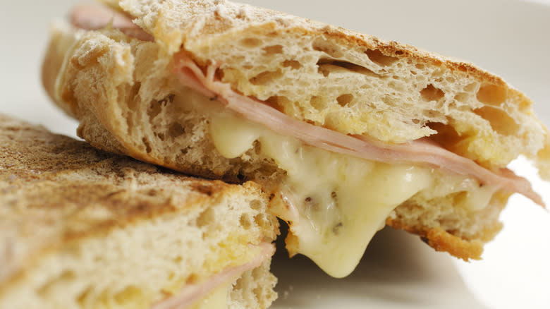 Ham and cheese, ciabatta