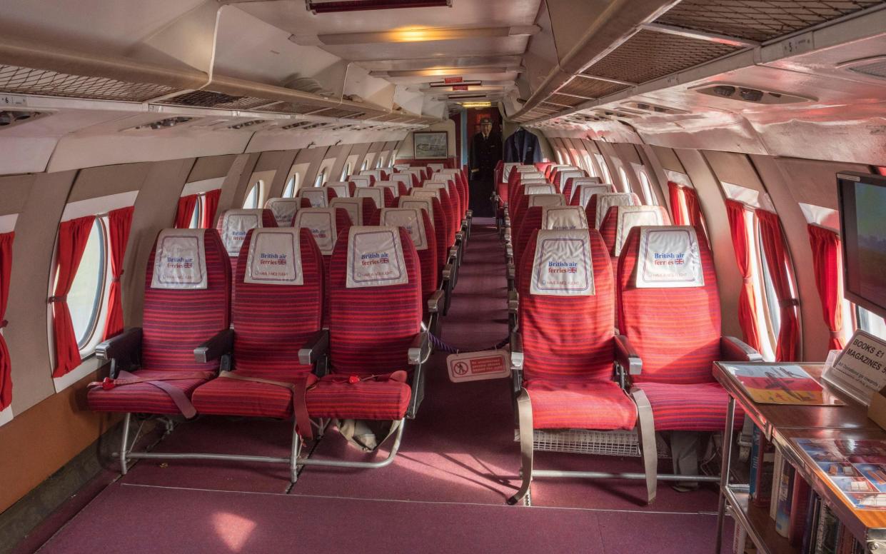 General seating inside a British Air Ferries Vickers 806 Viscount