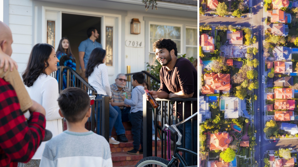 Yes – how you feel about immigrants is related to property price growth, research from Deakin University reveals. (Photos: Getty)