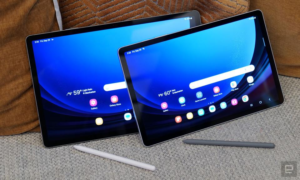 <p>The Galaxy Tab S9 FE features a 10.9-inch display while the Tab S9 FE+ features a 12.4-inch screen, with both sporting LCD instead of OLED panels.</p>
