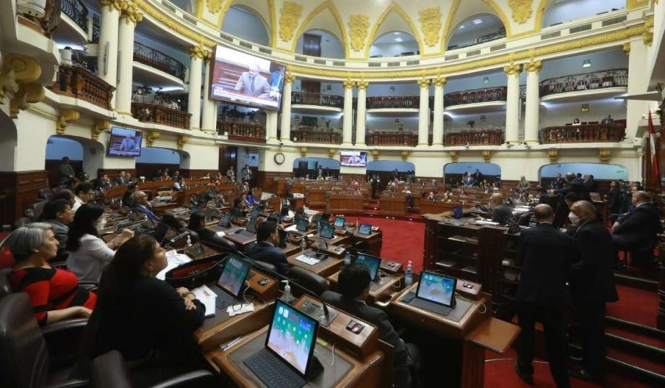 Congreso de Perú aprobó adelantar elecciones generales para abril de 2024. Foto: tomada de Congreso de Perú