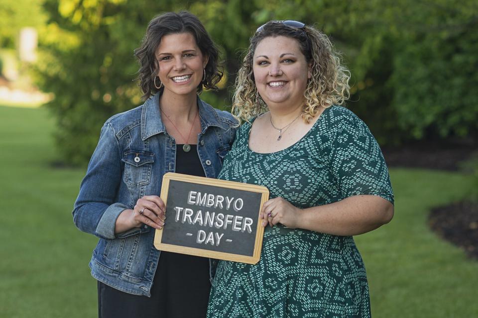 Tammy Myers with Gestational Carrier, Lauren Vermily