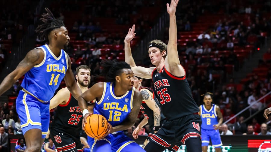 Utah Runnin’ Utes vs. UCLA Bruins at Jon M. Huntsman Center in Salt Lake City, UT on Thursday, January 11, 2024. Bryan Byerly