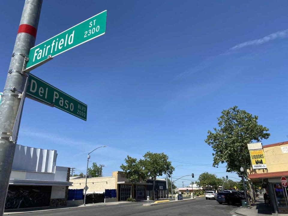 Four people, including two children, were wounded in a shooting Saturday night May 13, 2023, near Del Paso Boulevard and Fairfield Street in Sacramento, Calif.