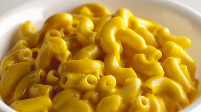 Bowl of macaroni and cheese