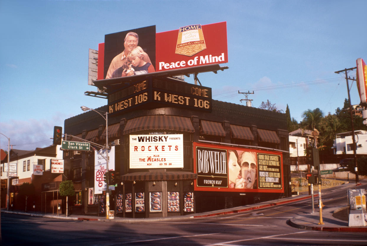 Legendary Hollywood venue Whisky A GoGo circa 1977