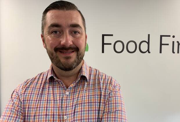 Josh Smee is the CEO of Food First NL, a non-profit organization that operates the Community Food Helpline in partnership with the Jimmy Pratt Foundation.   (Adam Walsh/CBC - image credit)