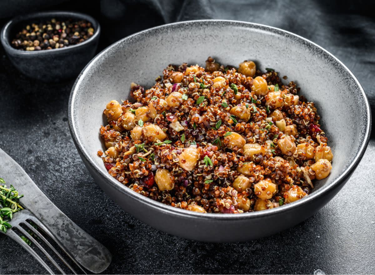 chickpea quinoa bowl