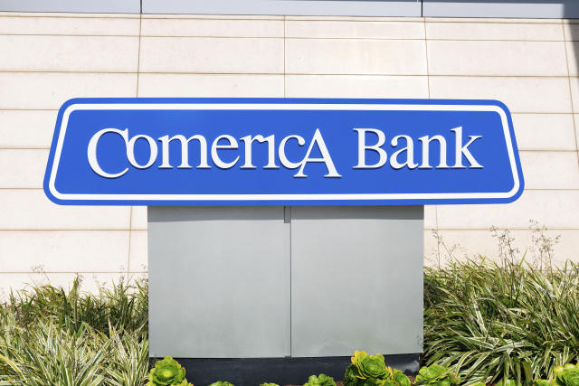 A Comerica bank branch. Credit: BauerGriffin/MediaPunch /IPX