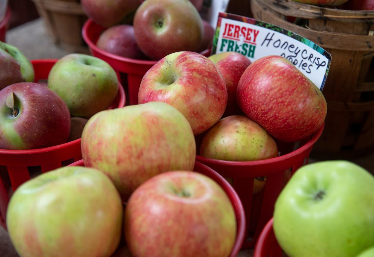 Honeycrisp apples at Krowicki's Farm Market in the New Egypt section of Plumsted, which grows more than 31 different types of apples.