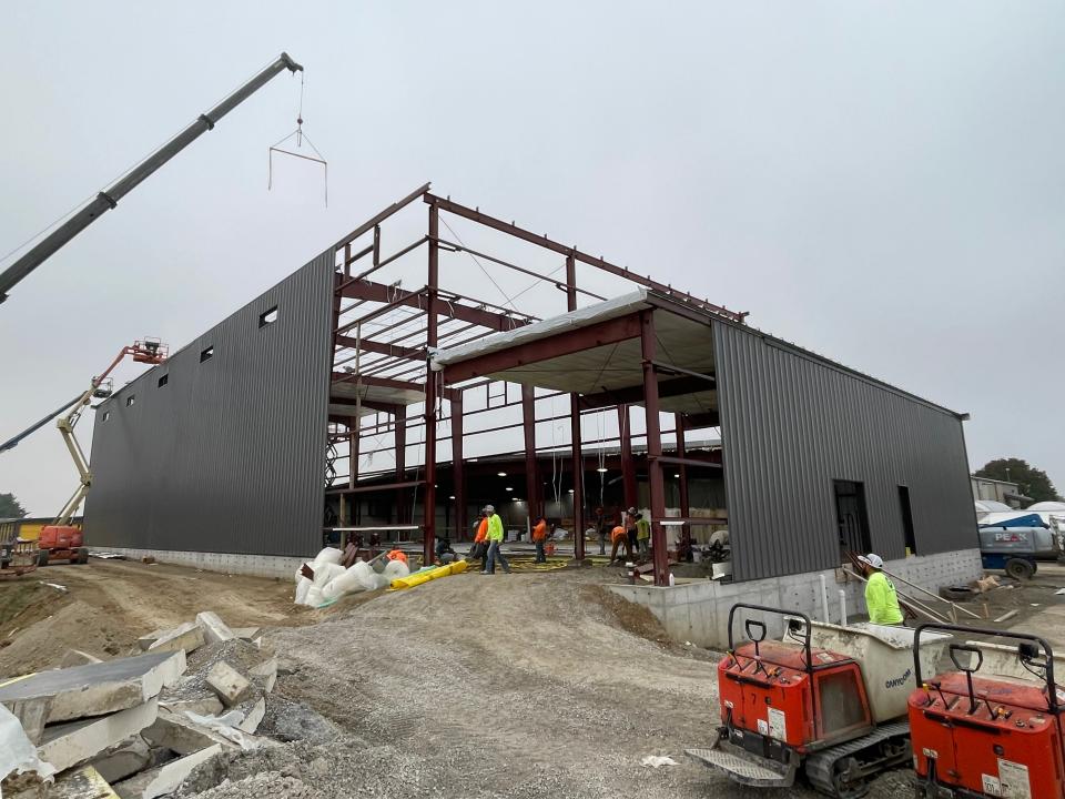 Big Grove's brand new 'Hop Lot' is under construction on Iowa City's southeast side. Once open, it will increase the brewery's production capacity by at least 50% and allow for a more efficient flow of beer to suppliers and consumers.