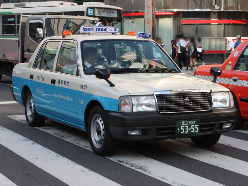 日本計程車。（圖片來源／維基百科）
