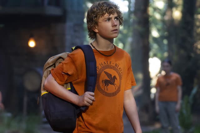 <p>Disney/David Bukach</p> Walker Scobell as Percy Jackson