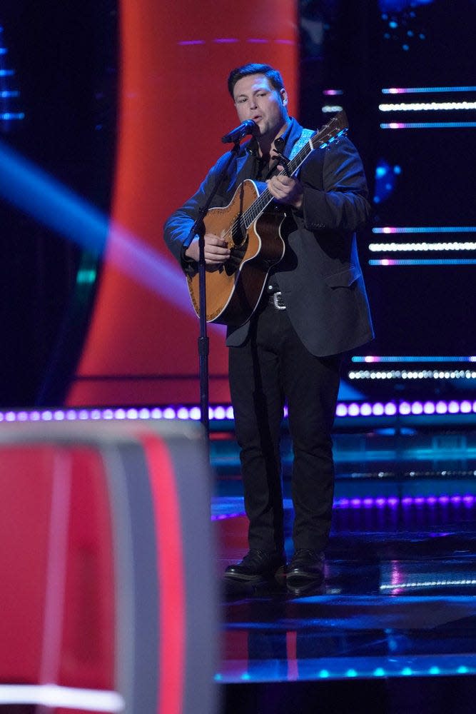 Ian Flanigan of Saugerties performs during his "Blind Audition" on NBC's "The Voice."