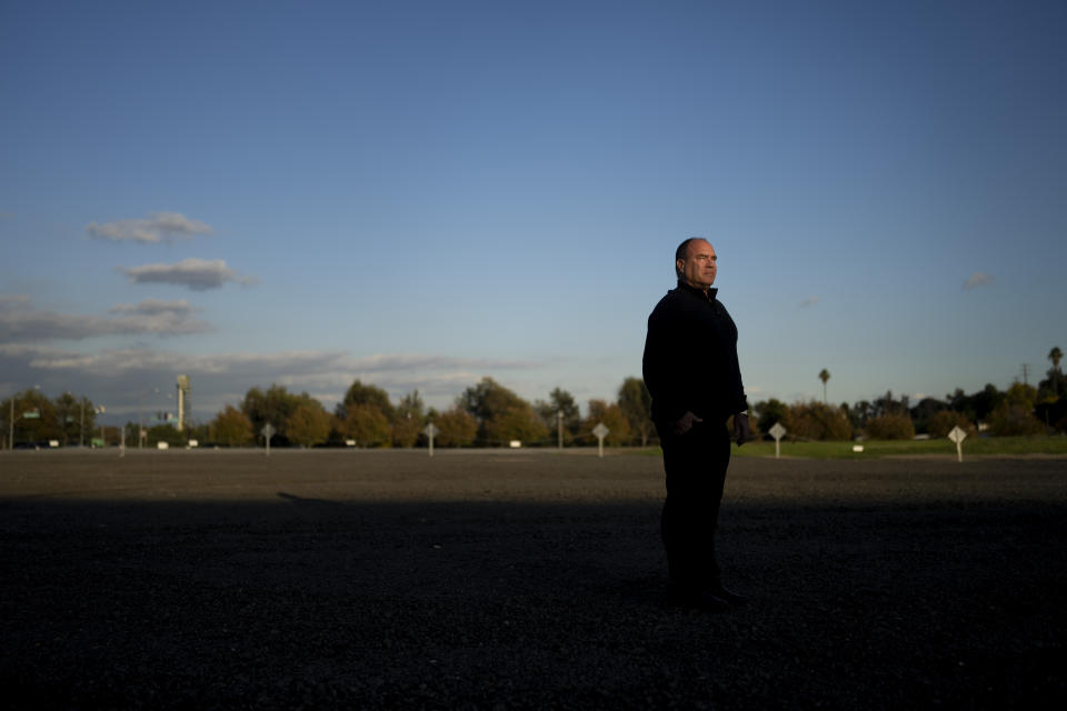 Curt Hagman, chairman of San Bernardino County Board of Supervisors, stands for a photo outside his office in Chino Hills, Calif., Wednesday, Dec. 7, 2022. Voters in one of Southern California's largest counties have delivered a pointed if largely symbolic message about frustration in the nation's most populous state: Officials will soon begin studying whether to break free from California and form a new state. (AP Photo/Jae C. Hong)