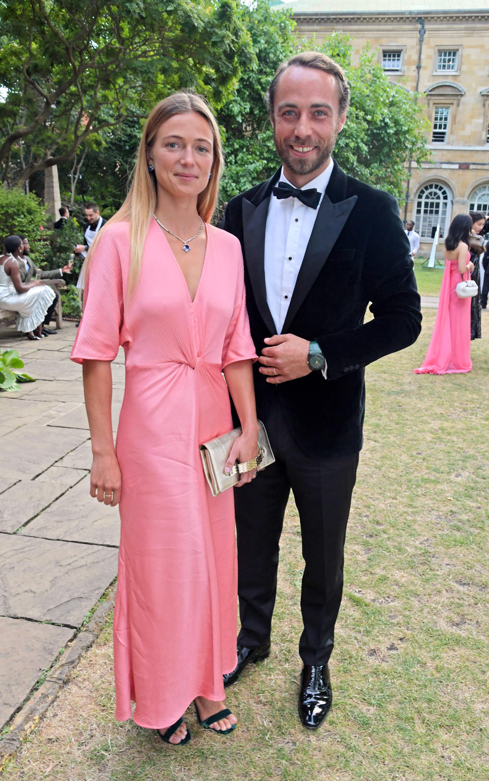 Stock picture of James Middleton with his wife Alizee Thevenet. (Getty Images)