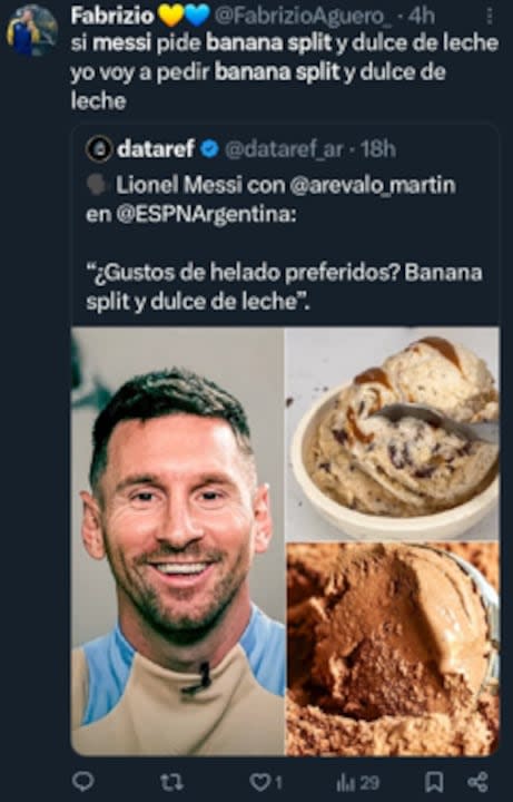 Los usuarios reaccionaron ante la respuesta de Lionel Messi