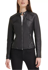 Guess Faux-Leather Moto Jacket