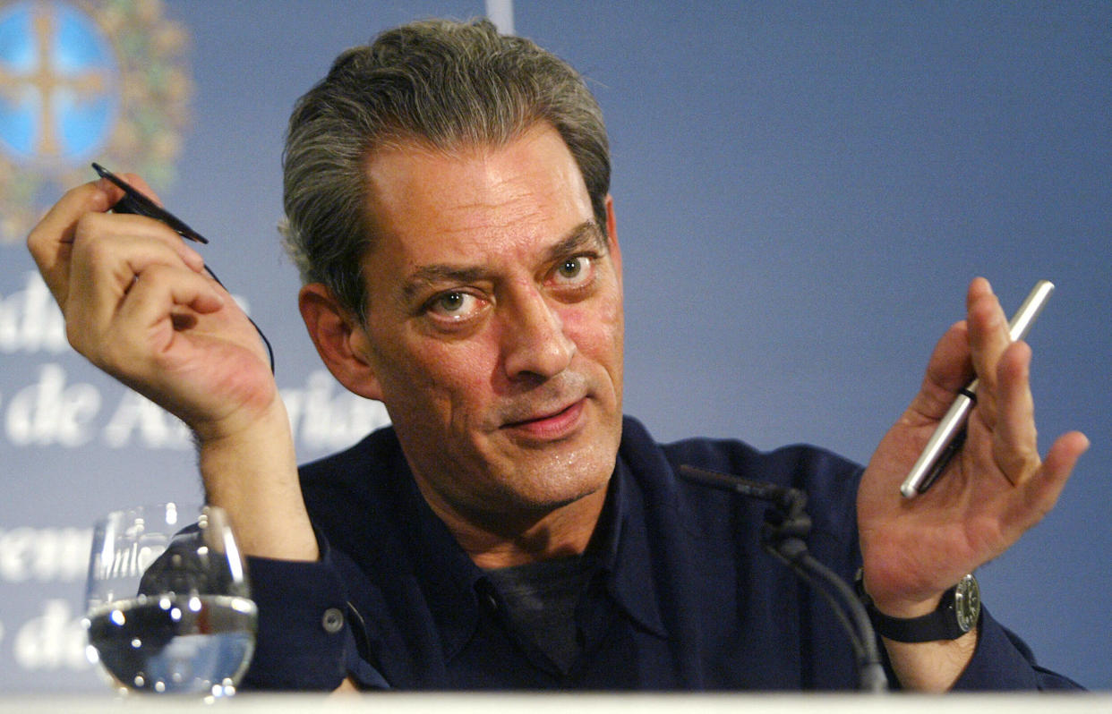 Paul Auster, célèbre écrivain et auteur de la « Trilogie new-yorkaise » est mort à 77 ans (Photo de Paul Auster prise le 18 octobre 2006 à Ovideo en Espagne)