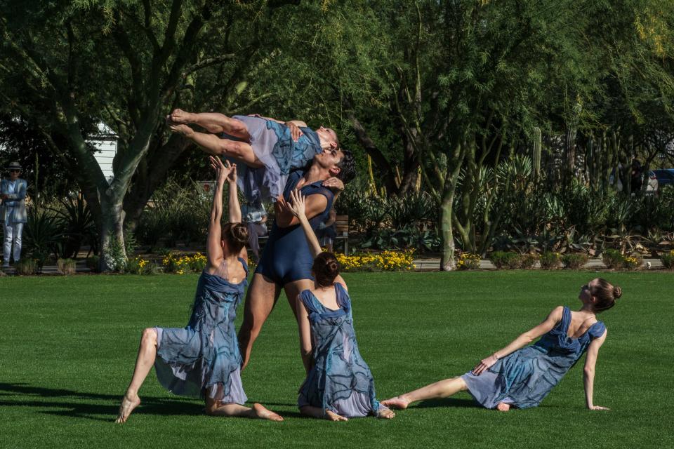 Nickerson-Rossi Dance performs Dec. 4, 2021 at Sunnylands in Rancho Mirage, Calif.