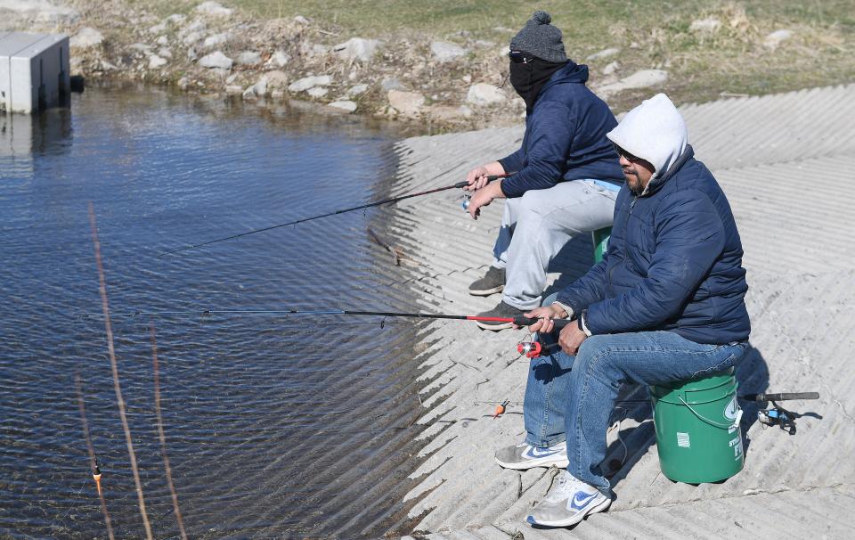 This time of year can be difficult for anglers who have to account for the fact that bodies of water can throw off frigid air even when temperatures a short distance inland are warmer.