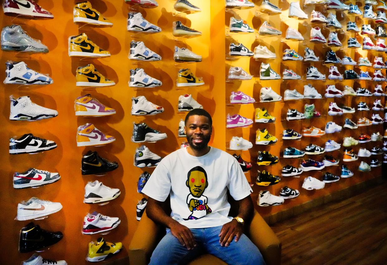 Business owner William Foreman is a newcomer to downtown Cincinnati's retail scene. He opened Sole Food, a high-end sneaker store on West Fourth Street, in June.