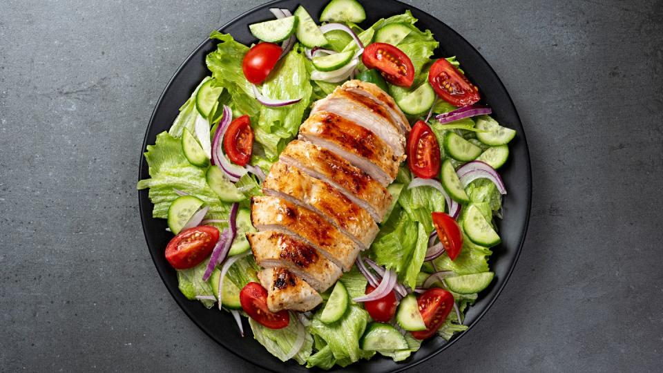 mediterranean grilled chicken salad