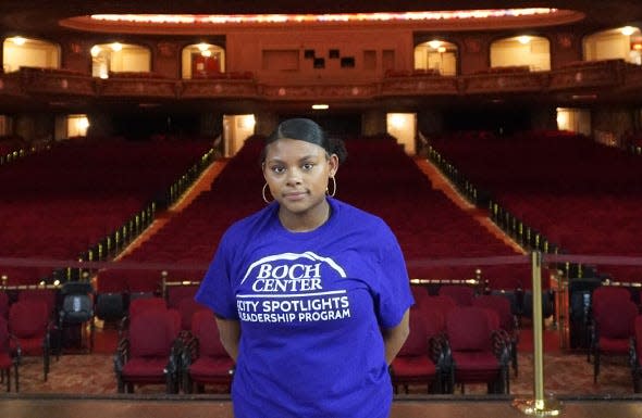 Mia Gardner, 16, is part of the City Spotlights Summer Leadership Program at the Boch Center, a nonprofit arts and culture organization and an employer partner to the City of Boston's Summer Youth Employment Program.