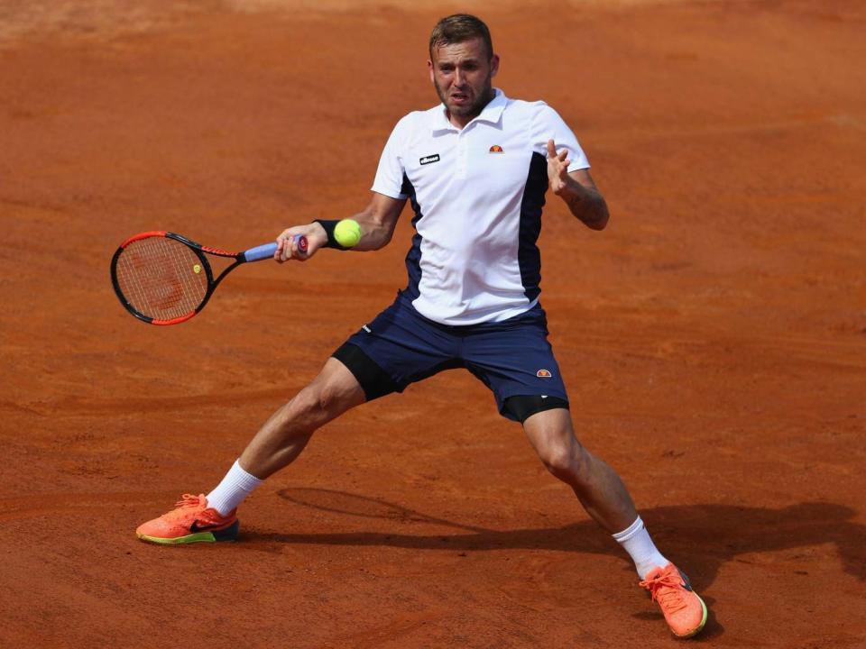 Dan Evans reached a career-high ranking of No 41 in March (Getty Images)