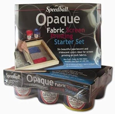 Speedball Opaque Iridescent Fabric Screen Printing Ink 8oz Pearly White