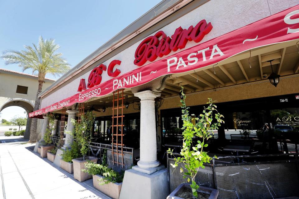 This Monday, May 20, 2013 photo shows Amy's Baking Company in Scottsdale, Ariz. After a particularly ugly TV experience, Amy's is fighting back and trying to raise awareness for cyber-bullying. They are doing this after they cursed out critics of their TV experience on their Facebook page. The restaurant temporarily closed down their Scottsdale restaurant after the “Kitchen Nightmares” episode aired. (AP Photo/Matt York)