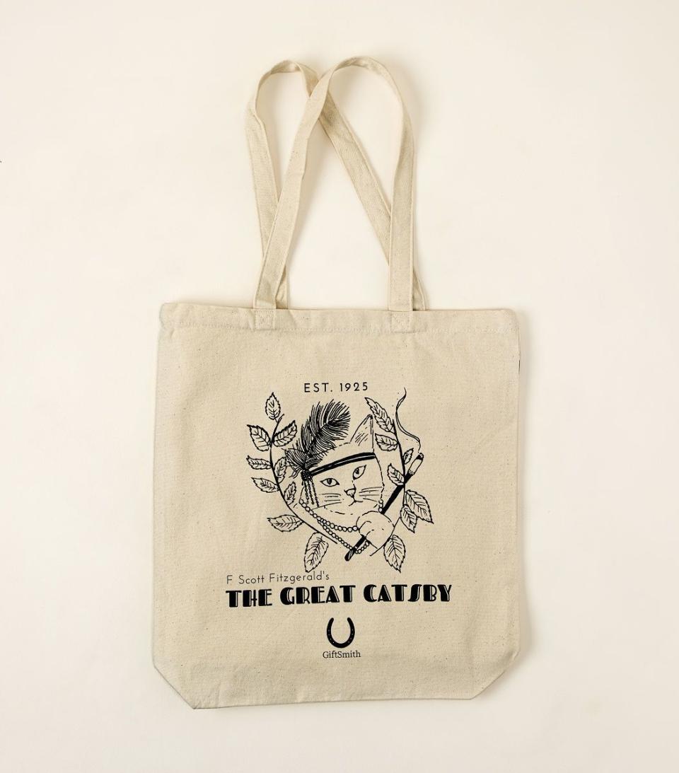 27) Classic Literature Cat Tote