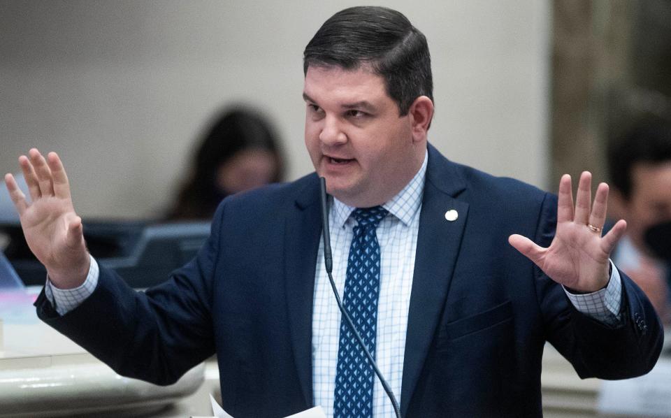 Rep. Matt Simpson, R-Daphne, seen here during the 2021 legislative session, serves on the House Judiciary Committee.