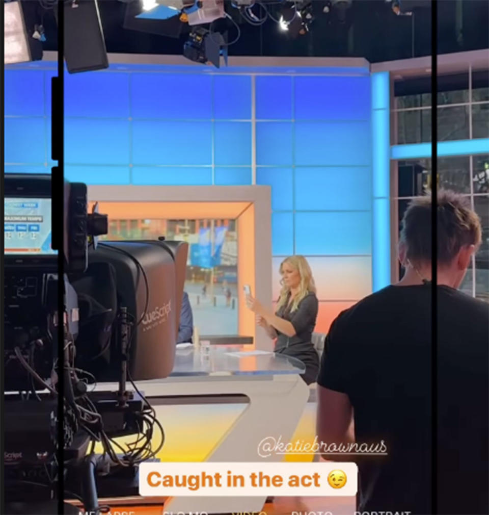 Behind the scenes with Katie Brown on Sunrise