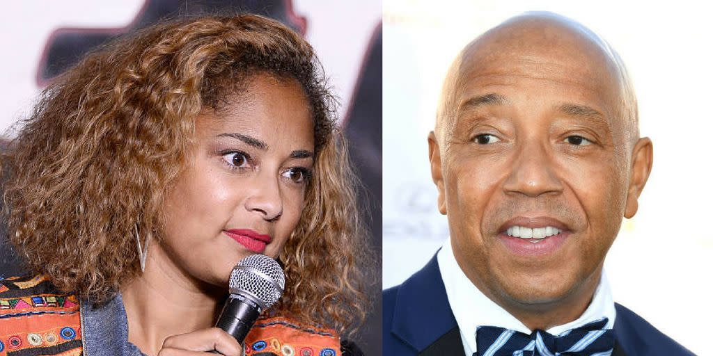 Amanda Seales said Russell Simmons asked her an inappropriate question during a business meeting. (Photo: Getty Images/HuffPost)