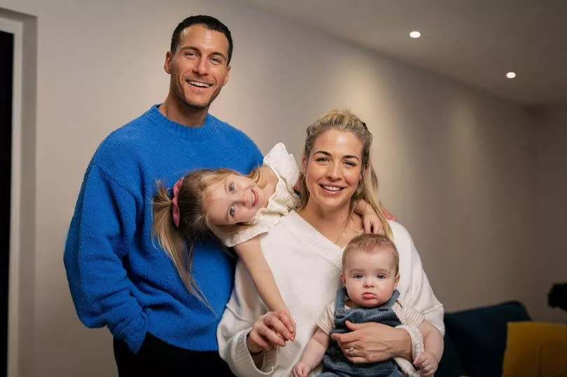 Gemma Atkinson and Gorka Marquez with their two children - Mia and Thiago