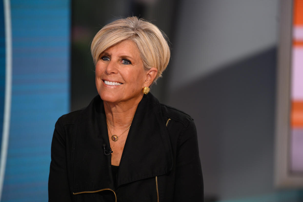 TODAY -- Pictured: Suze Orman on Wednesday, May 29, 2019 -- (Photo by: Nathan Congleton/NBCU Photo Bank/NBCUniversal via Getty Images via Getty Images)