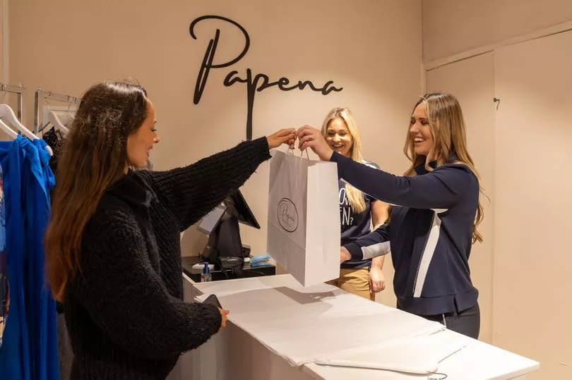 Sisters Emily Strong and Chloe Jones at their new Chester shop, Papena -Credit:Papena