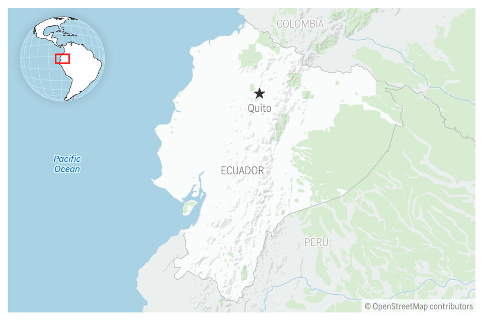 Ecuador’s highest court on Wednesday decriminalized euthanasia, telling lawmakers and health officials to draft rules and regulations for the procedure. (AP Graphic)