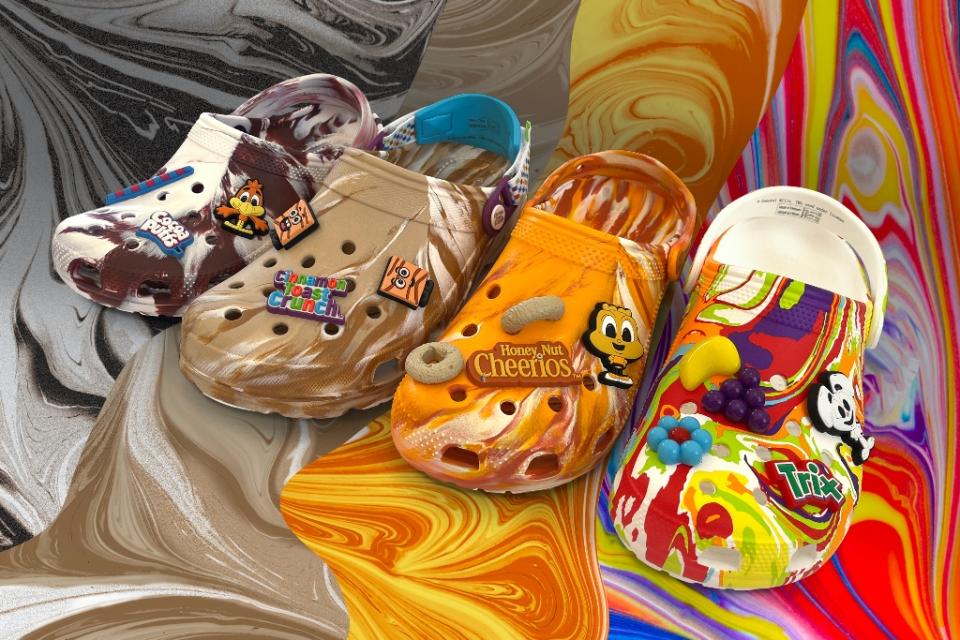 Crocs' series of General Mills-themed Classic Clogs. - Credit: Courtesy of Crocs