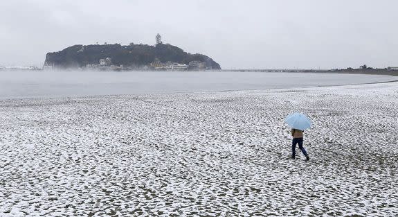 A beach in Kamakura.