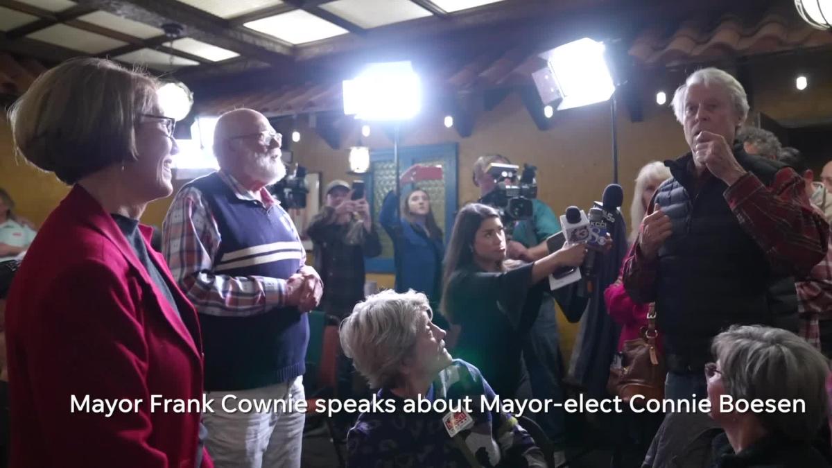 Here's what Des Moines Mayor Frank Cownie said about Mayorelect Connie