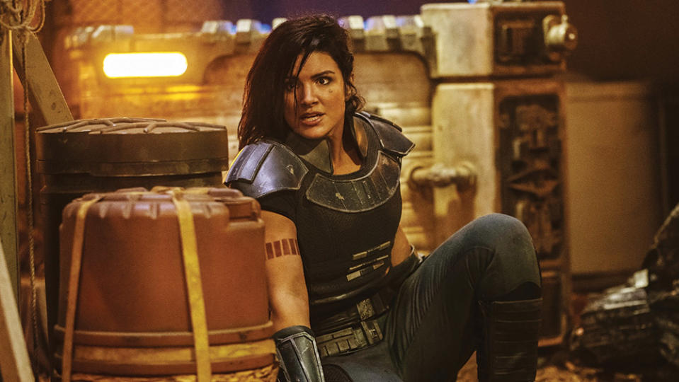 Carano as mercenary Cara Dune in The Mandalorian