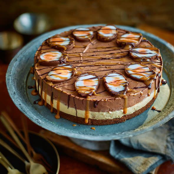 Creme egg cheesecake