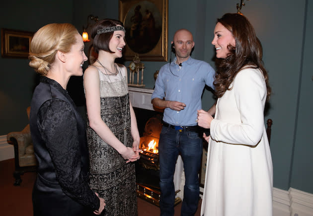 The Duchess Of Cambridge Paid A Visit To Downton Abbey