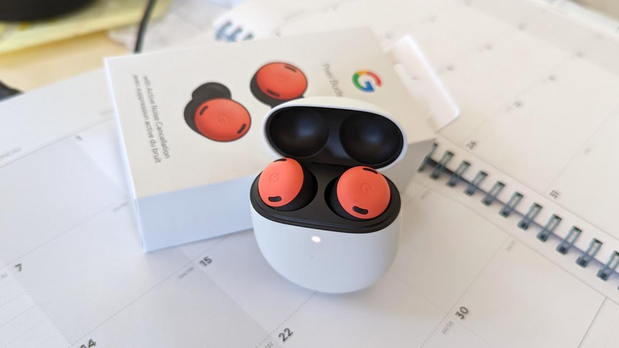  The Google Pixel Buds Pro noise-cancelling wireless earbuds unboxed. 