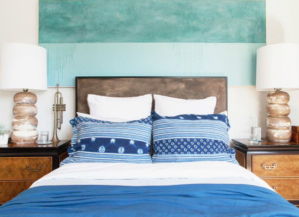 <body> <p>If you're ready to take your DIY skills up a notch, then try your hand at crafting this custom-built headboard. A little creativity, some determination, and a few <a rel="nofollow noopener" href=" http://www.bobvila.com/slideshow/8-must-have-tools-for-home-improvement-49123?bv=yahoo" target="_blank" data-ylk="slk:power tools;elm:context_link;itc:0;sec:content-canvas" class="link ">power tools</a> are required ingredients in this wood project, but the inexpensive cost and rustic finish make the time spent well worth it. When hanging your finished product, try layering a larger-scale work of art behind the headboard for a multidimensional display. </p> <p><strong>Related: <a rel="nofollow noopener" href=" http://www.bobvila.com/slideshow/design-ideas-to-steal-from-9-beautiful-bedrooms-46429?bv=yahoo" target="_blank" data-ylk="slk:Design Ideas to Steal from 9 Beautiful Bedrooms;elm:context_link;itc:0;sec:content-canvas" class="link ">Design Ideas to Steal from 9 Beautiful Bedrooms</a> </strong> </p> </body>