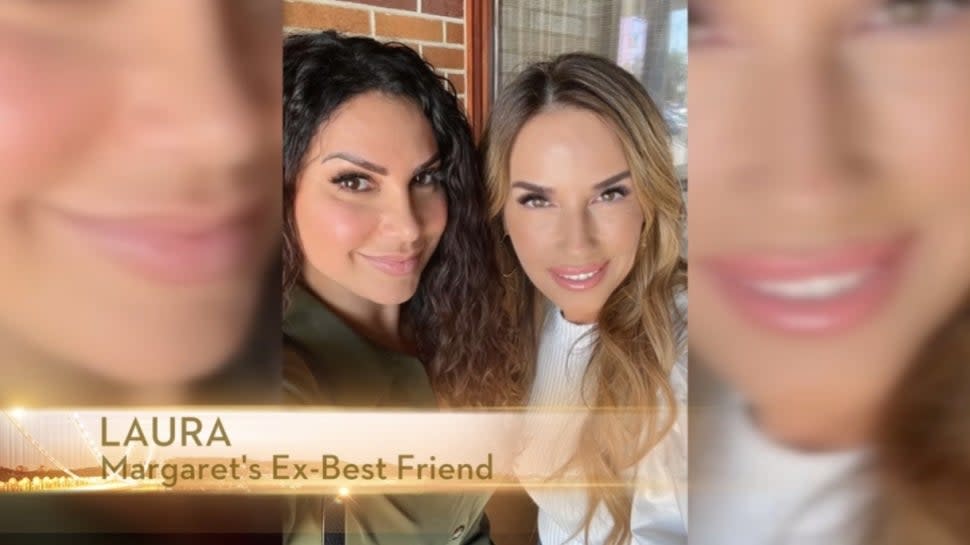 Jennifer Aydin poses with Margaret Josephs' ex-best friend, Laura, on The Real Housewives of New Jersey